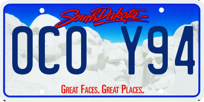 SD license plate 0COY94