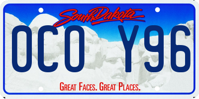 SD license plate 0COY96