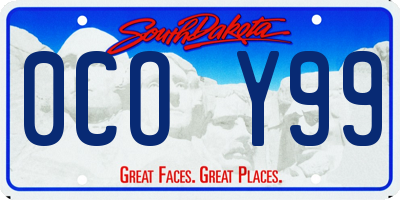 SD license plate 0COY99