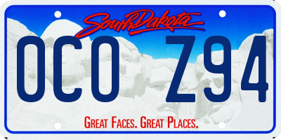 SD license plate 0COZ94