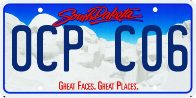 SD license plate 0CPC06
