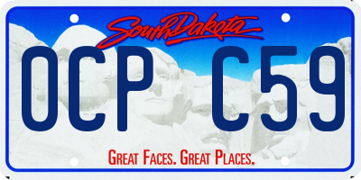 SD license plate 0CPC59