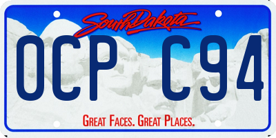 SD license plate 0CPC94