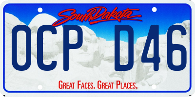 SD license plate 0CPD46