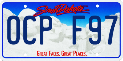 SD license plate 0CPF97