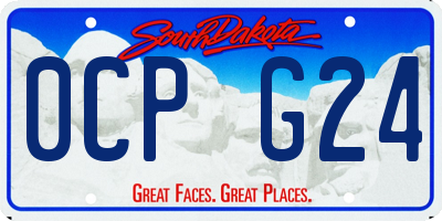 SD license plate 0CPG24