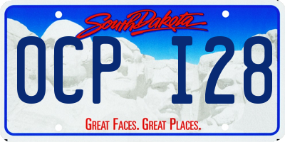 SD license plate 0CPI28