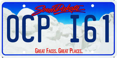 SD license plate 0CPI61