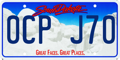 SD license plate 0CPJ70