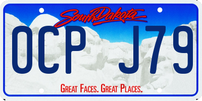 SD license plate 0CPJ79