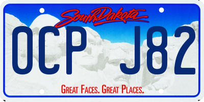 SD license plate 0CPJ82