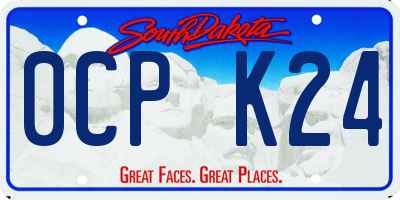 SD license plate 0CPK24
