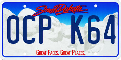 SD license plate 0CPK64