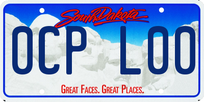 SD license plate 0CPL00
