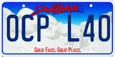SD license plate 0CPL40