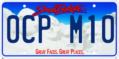 SD license plate 0CPM10