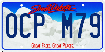 SD license plate 0CPM79