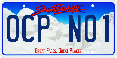 SD license plate 0CPN01