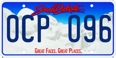 SD license plate 0CPO96