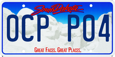 SD license plate 0CPP04