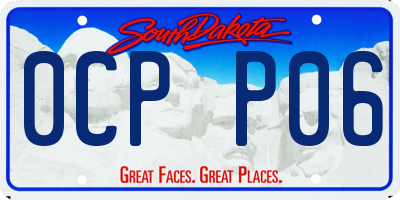 SD license plate 0CPP06