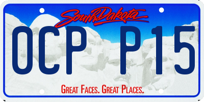 SD license plate 0CPP15
