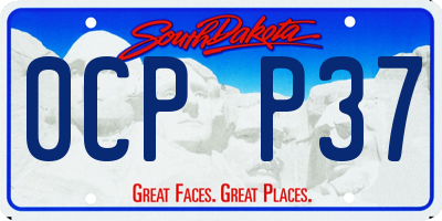 SD license plate 0CPP37