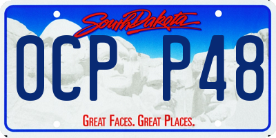 SD license plate 0CPP48