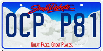 SD license plate 0CPP81