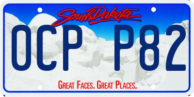 SD license plate 0CPP82