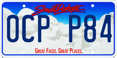 SD license plate 0CPP84