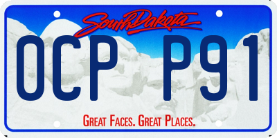SD license plate 0CPP91