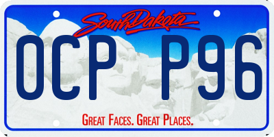SD license plate 0CPP96
