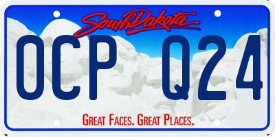 SD license plate 0CPQ24