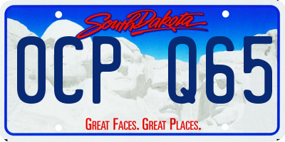 SD license plate 0CPQ65