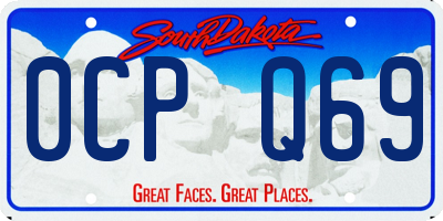 SD license plate 0CPQ69