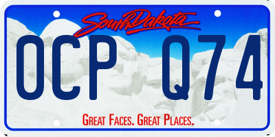SD license plate 0CPQ74