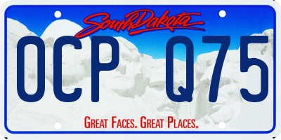 SD license plate 0CPQ75