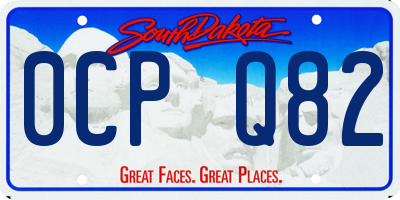 SD license plate 0CPQ82