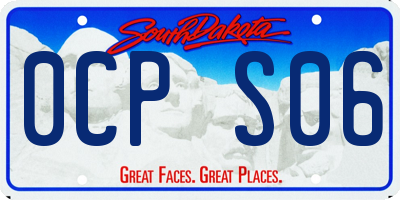 SD license plate 0CPS06