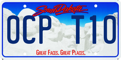 SD license plate 0CPT10