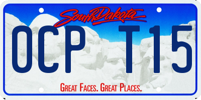 SD license plate 0CPT15