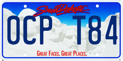 SD license plate 0CPT84