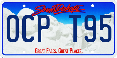 SD license plate 0CPT95