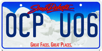 SD license plate 0CPU06