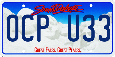 SD license plate 0CPU33