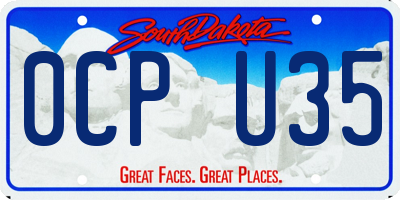 SD license plate 0CPU35