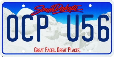 SD license plate 0CPU56
