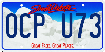 SD license plate 0CPU73