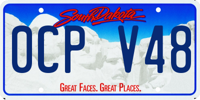SD license plate 0CPV48